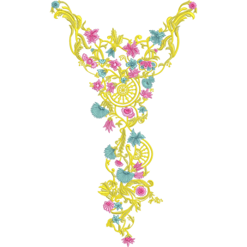 Simple Neck Embroidery Design
