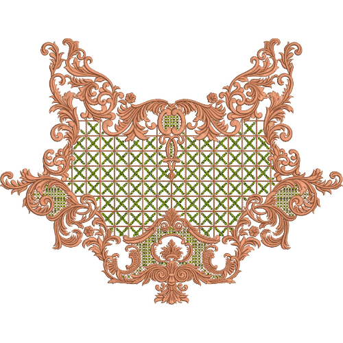 Neckline Embroidery Design