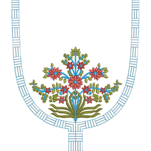 Neck Kurta Embroidery Design