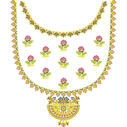 Beautiful Neck Embroidery Design