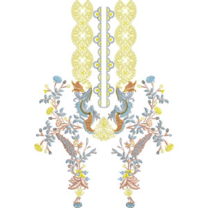 Unique Neck Embroidery Design