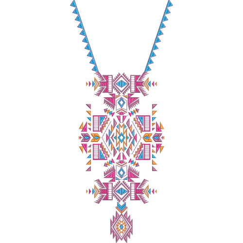 Neckline Embroidery Design