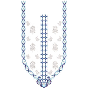 Unique Neck Embroidery Design