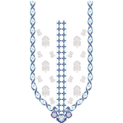 Unique Neck Embroidery Design