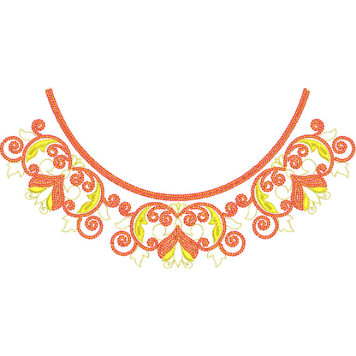 Neck Gala Embroidery Design