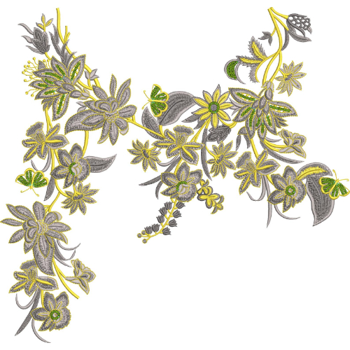 Beautiful Neck Embroidery Design