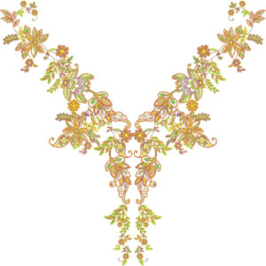 Simple Neck Embroidery Design