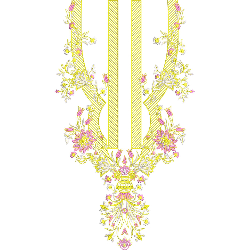 Neckline Embroidery Design