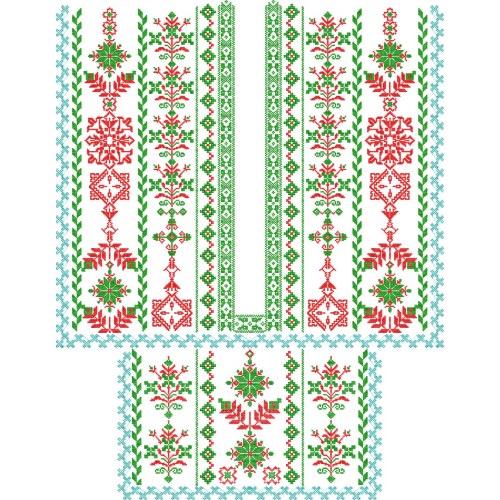 Beautiful Neck Embroidery Design