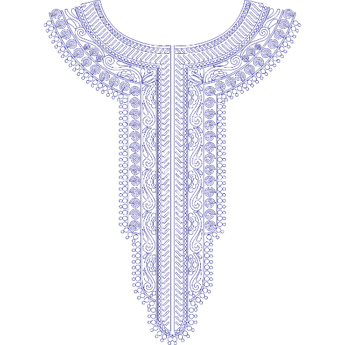 Neck Gala Embroidery Design
