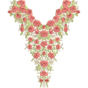 Simple Neck Embroidery Design