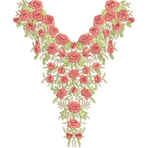 Simple Neck Embroidery Design