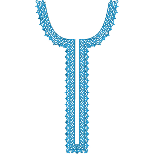 Unique Neck Embroidery Design