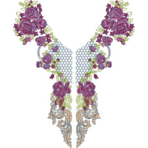 Neck Gala Embroidery Design