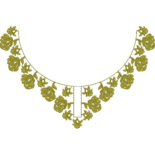 Beautiful Neck Embroidery Design