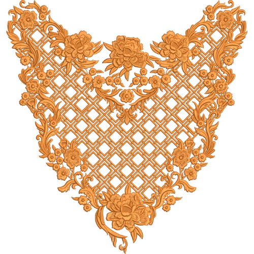Neck Gala Embroidery Design