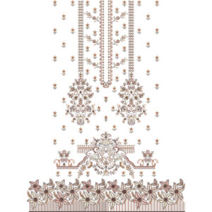 Flower Dress Embroidery Design