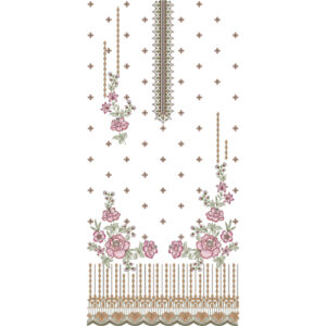 Flower Dress Embroidery Design
