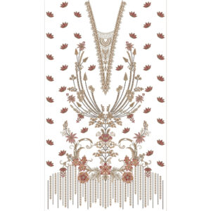 Flower Dress Embroidery Design