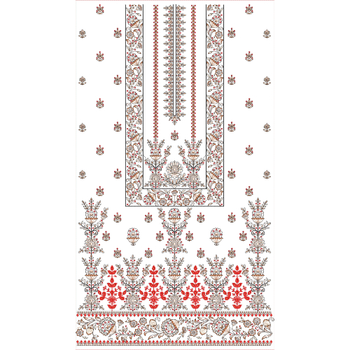 Flower Dress Embroidery Design