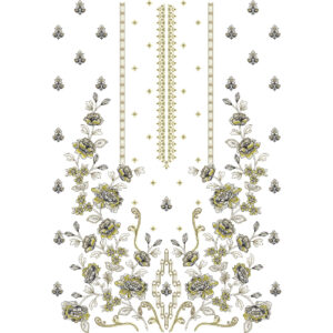 Unique dress Embroidery Design