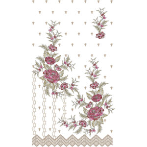Flower Dress Embroidery Design