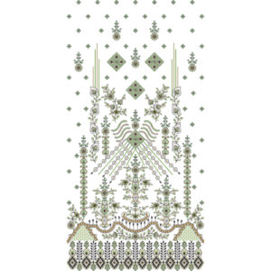Unique dress Embroidery Design