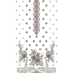 Flower Dress Embroidery Design