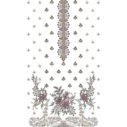 Flower Dress Embroidery Design