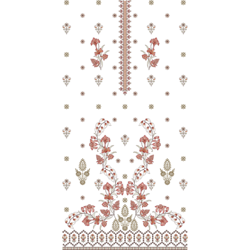 Flower Dress Embroidery Design