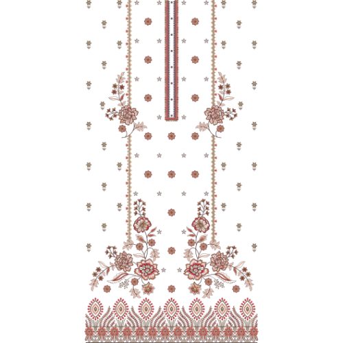 Simple Dress Embroidery Design
