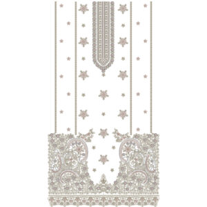 Flower Dress Embroidery Design