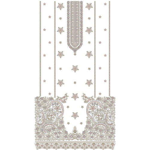 Flower Dress Embroidery Design