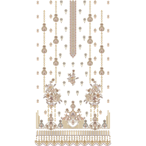 Unique dress Embroidery Design
