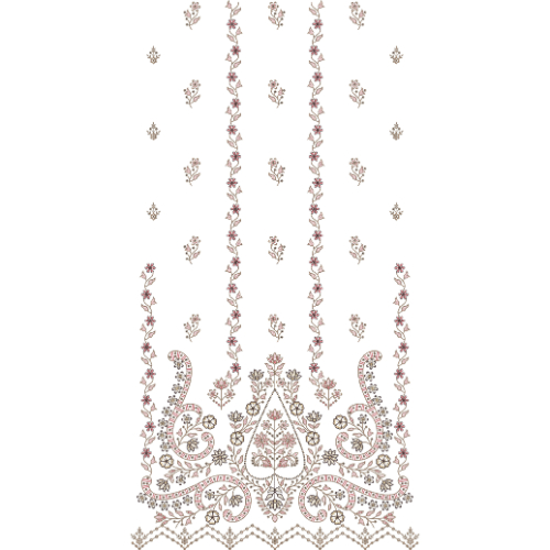 Unique dress Embroidery Design