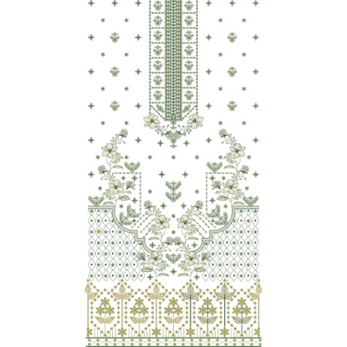 Flower Dress Embroidery Design