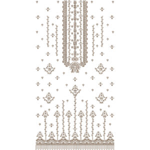 Flower Dress Embroidery Design