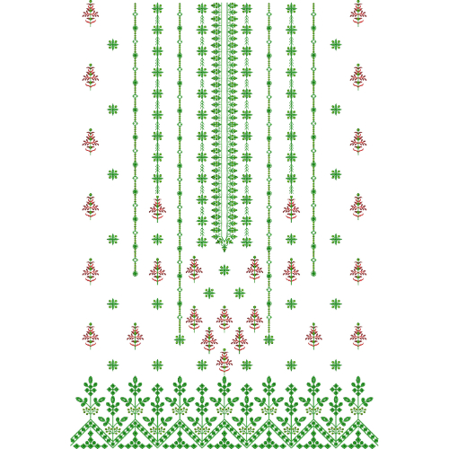 Beautiful Dress Embroidery Design