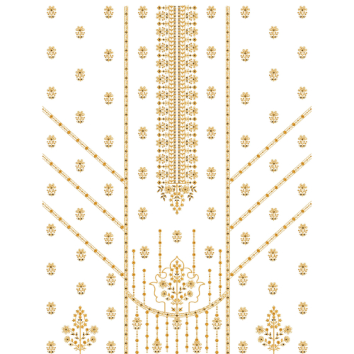 Unique dress Embroidery Design