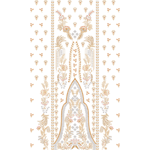 Flower Dress Embroidery Design