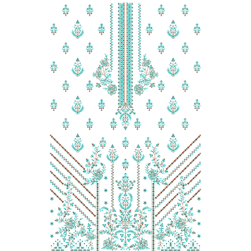Beautiful Dress Embroidery Design