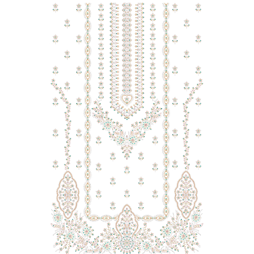 Simple Dress Embroidery Design