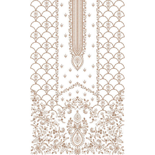 Simple Dress Embroidery Design