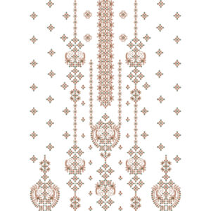Flower Dress Embroidery Design