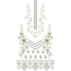 Unique dress Embroidery Design