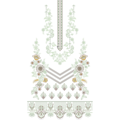 Unique dress Embroidery Design