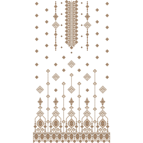 Flower Dress Embroidery Design