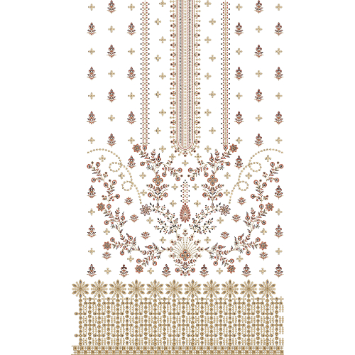 Simple Dress Embroidery Design