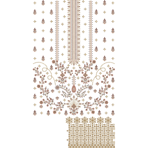 Unique dress Embroidery Design