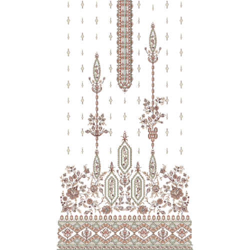 Flower Dress Embroidery Design